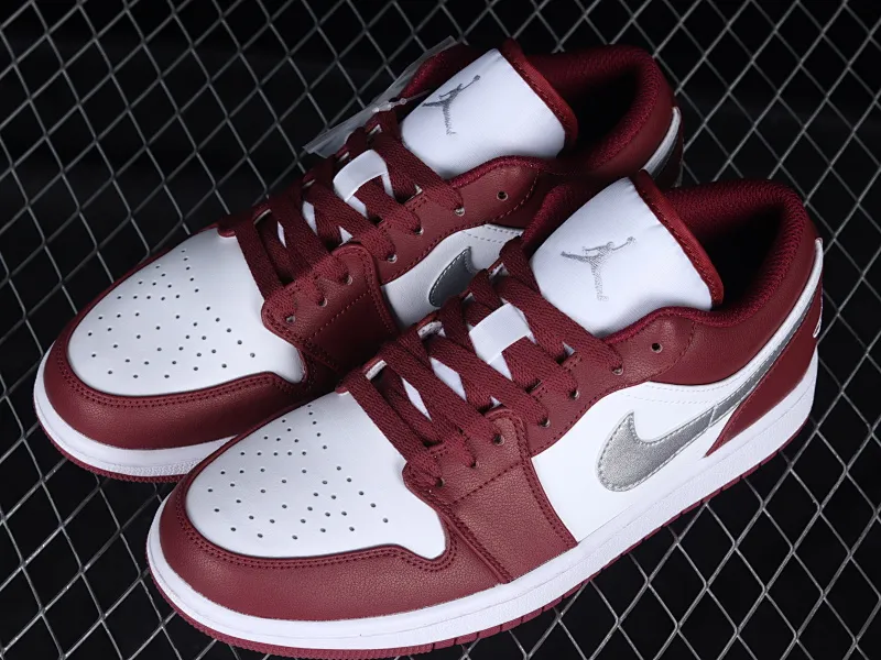 All categories Air Jordan Jordan series basketball shoes Air Jordan 1 Low Air Jordan 1 Low "Bordeaux" AJ1 Joe 1 Bordeaux Red low-top basketball shoes 553558-615